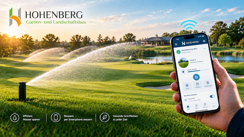 Bewaesserung-Golfplatz-Hohenberg Automatische Bewässerung mit Smartphone für Golfplätze von Hohenberg GmbH in Hamburg
